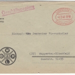 All.Bes. - Lüdenscheid 6.2.46, Gebühr bezahlt, Geschäftspapiere n. Wuppertal