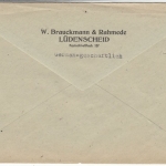 All.Bes. - Lüdenscheid 6.2.46, Gebühr bezahlt, Geschäftspapiere n. Wuppertal