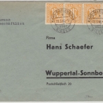 AM-Post - Kaan-Marienborn ü. Siegen, Poststelle I a. Brief n. Wuppertal 16.3.46
