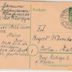Bizone - (21a) Recklinghausen Ruhrfestspiele 1950, SST a. 10 Pfg. GA-Karte n.