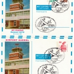 BRD - 10+25 u. 30 Pfg. UV, 2 Lupo-Privat-GA-Karten, SST Calden Air Market 1973