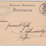 DR - Gernsbach (Murgthal) 1886, KOS a. 5 Pfg. GA-Karte n. Seifhennersdorf
