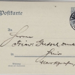 DR - 2 Pfg. Germania, GA-Karte m. priv. Zudruck (Wahlversammlung) karlruhe 1905