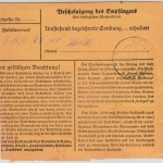 DR - 60+15 Pfg. AH, Paketkarte (Fp.Nr. 12593), Erdmannsdorf - Regensburg 1943