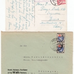 Bizone/Franz. Zone - Bietingen bzw. Wald ü. Messkirch, Brief + Karte 1946/1950