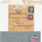 Württemberg/DR/Bizone/BRD - Nürtingen, 5 Heimatbelege ex 1870-1971