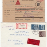 Württemberg/DR/Bizone/BRD - Nürtingen, 5 Heimatbelege ex 1870-1971