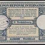 DR - Lohr 1944, 25 Pfg. Internationaler Antwortschein