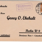 DR - Bischbrunn ü. Marktheidenfeld, Landpost-Ra2 a, Drucksachenbrief 1937 n.