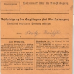 Bayern - 50+40 Pfg. Ludwig, Einschreibe-Paketkarte n. Passau 1918