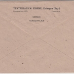 All.Bes. - Erlangen 2 - 31.10.45, Gebühr bezahlt Ra2 a. Brief n. Helmbrechts