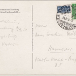 Bizone - Lüneburg gewerbeschau 1950, SST a. Karte n. hannover