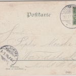 Niedersachsen - Altes Land (Kirschenland), farb. Gruss aus AK, gelaufen 1898 v.