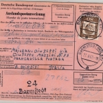BRD - 80 Pfg. Kleist, Postanweisung n. ITALIEN, Bramstedt - Brindisi 1962