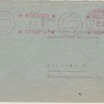 All.Bes. - Memmingen bezahlt 18.2.46, roter Tagesstpl. a. Zensurbrief n. München