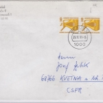 Berlin - 2x140 Pfg. SWK, Brief n. TSCHECHIEN, Berlin - Kvetna 1991