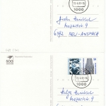 Berlin - 10+50 Pfg. SWK Zusammendrucke (C+D), 2 Karten Berlin - Neu-Anspach 1991