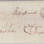 Württemberg - Aalen Stadt 1876, Dienstbrief n. Mergentheim, mit Inhalt