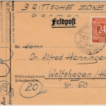 All.Bes. - Obermarschacht ü. Winsen (Luhe), Poststelle I, Brief n. Wolfshagen