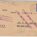 All.Bes. - 75 Pfg. Ziffer, Retourbrief n. USA, Sondershausen - New York 1947