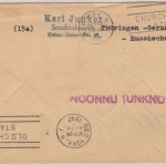 All.Bes. - 75 Pfg. Ziffer, Retourbrief n. USA, Sondershausen - New York 1947