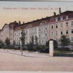 Sachsen - Bautzen, Kaserne d. 3.kgl.sächs. Husaren-Regiments Nr.20, farb. AK