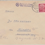 BRD - (17b) Epfenhofen ü. Waldshut, Landpost-L2 a. Brief n. München 1958