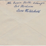 BRD - (17b) Schwerzen ü. Waldshut, Landpost-Ra2 a. Brief n. München 1958
