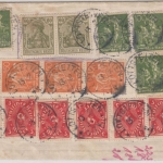 DR-Infla - Lottstetten 1923, kl. K1 a. Brief m. Massenfrankatur n. Baden-Baden
