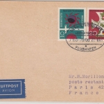 BRD - Überlandpost Ulm-Stuttgart 7150-70/00, Lupo-Karte n. FRANKREICH 1963