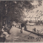Baden-Württemberg - Baden-Baden, Lichtenthaler Allee m. Tennisplatz, sw-AK 1914