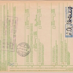BRD - 3x2 DM Heinemann, Paketkarte i.d. SCHWEIZ, Wintersdorf - Basel 1972