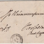 Baden - Randegg Postablage Gottmadingen, Dienstbrief n. Engen 1867