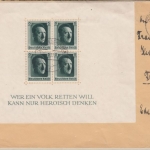 DR - 48. Geburtstag AH, Blockausgabem, Brief Donaueschingen - Friedberg 1937