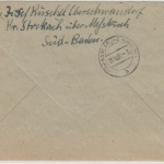Bizone - Oberschwandorf ü. Meßkirch, Poststelle I, Einschreibebrief 1950 n.