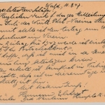 FZ-Baden - Wald ü. Messkirch 1947, Poststelle I, Karte n. Stuttgart