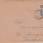 FZ-Allg. - Wald ü. Messkirch 1947, Poststelle I, Brief n. Tübingen