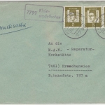 BRD - 7799 Kleinstadelhofen, Poststelle I Ra1 a. Drucksache Pfullendorf 1963 n.