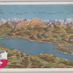 Baden-Württemberg - Bodensee, Panoramakarte Deutsches Reich/Schweiz gelaufen