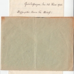 DR - Gundelfingen (Breisgau) 1915, KOS a. Feldpostbrief n. Freiburg, mit Inhalt