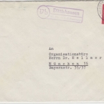 BRD - (17b) Dittishausen ü. Neustadt, Landpost-Ra2 a. Brief n. München 1959