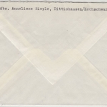 BRD - (17b) Dittishausen ü. Neustadt, Landpost-Ra2 a. Brief n. München 1959