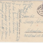 DR - Bahnpost Titisee - Seebrugg Z.1942, Karte Seebrug n. München 1942