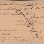 DR - Zell im Wiesenthale 1877, Ra3 a. 5 PfgE, GA-karte n. Biberach