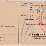 All.Bes. - Hasel ü. Schopfheim 1948, unfrank. Karte/Nachporto n. Ranis