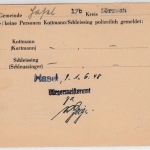 All.Bes. - Hasel ü. Schopfheim 1948, unfrank. Karte/Nachporto n. Ranis