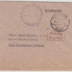 All.Bes. - Volmarstein 28.12.45, Gebühr bezahlt, Ra2 Drucksachenstreifband n.