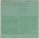 DR - Langenberg 1944, Nachnahme-Paketkarte/Selbstbucher (Gewürzmühle) n. Dessau