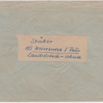 DR - Weissensee (Thüringen) 7.3.45, Brief n. Erl i. Tirol, ohne Inhalt