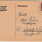 DR - (10) Dresden N25 30.1.45, Karte n. Oschatz